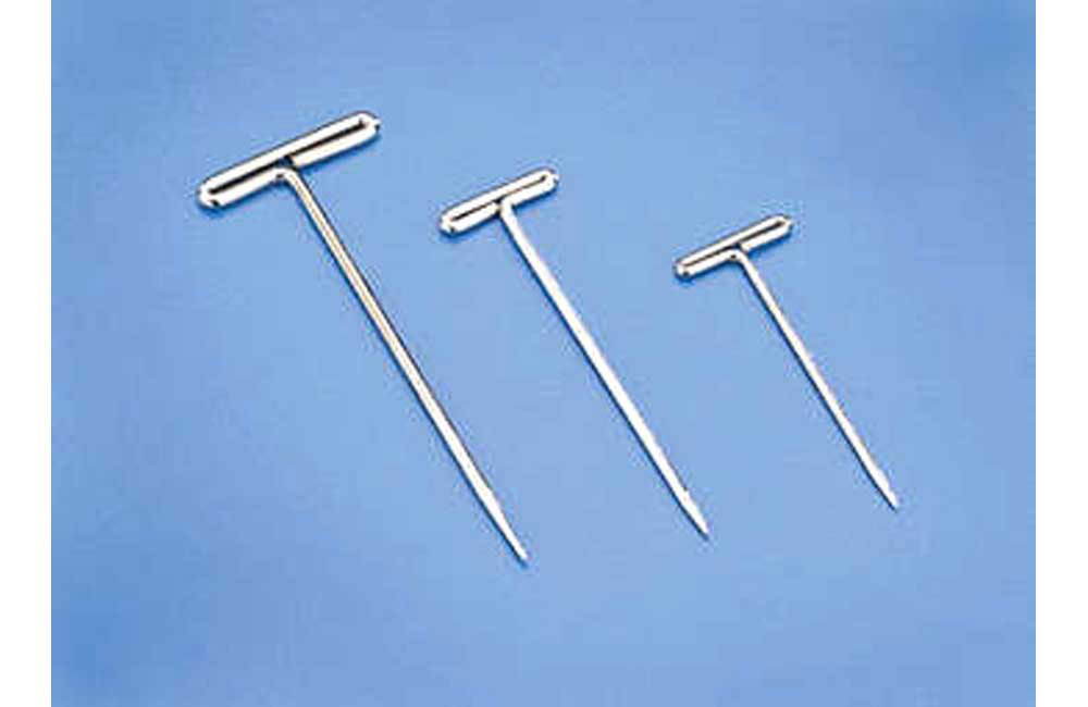 Dubro Nickel Plated T Pins 1-1/4in (100)